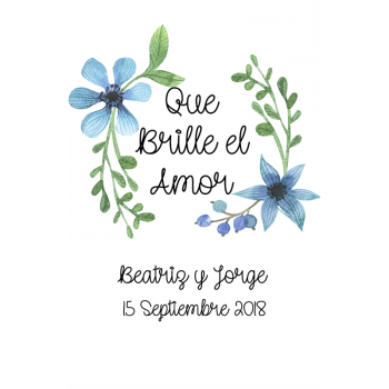 Bengalas de boda modelo Gandía