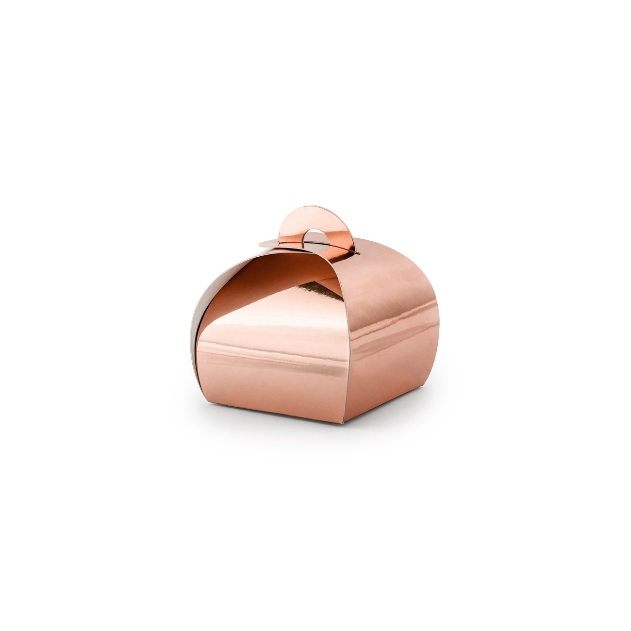 Caja para regalo oro rosa metalizado