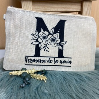 Neceser dama de honor con inicial