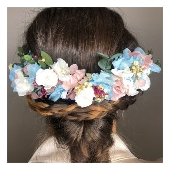 Tocado flores preservadas