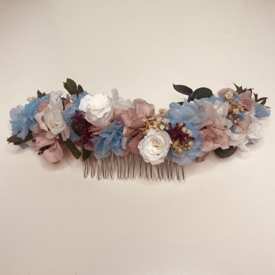 Tocado flores preservadas
