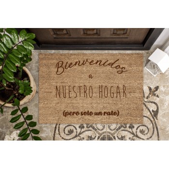Felpudo bienvenidos a nuestra casa