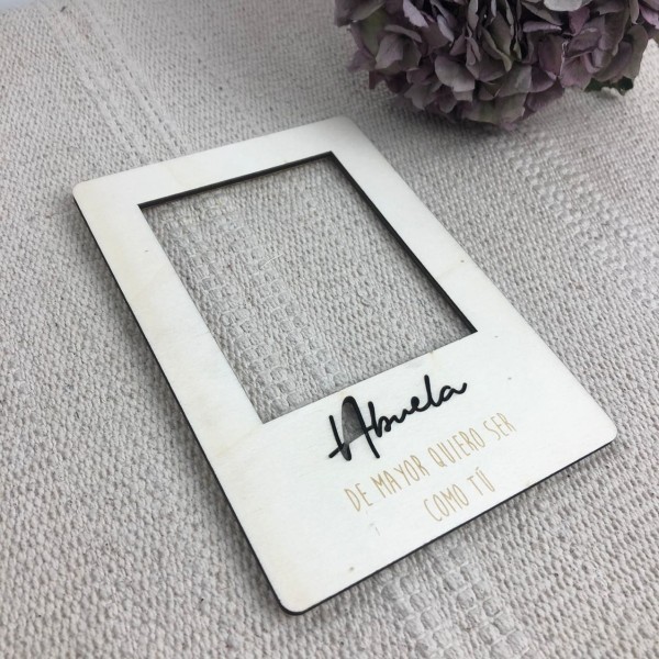 Portafoto madera