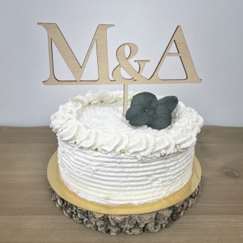 topper boda iniciales