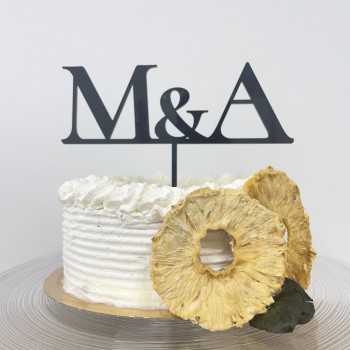 topper boda iniciales