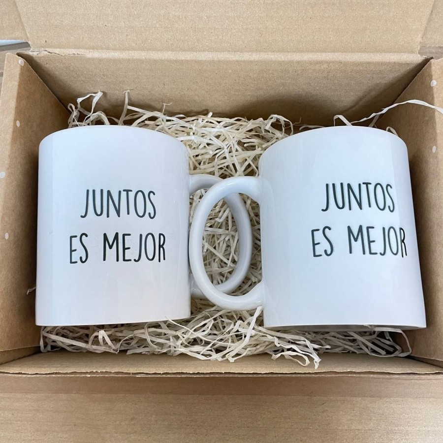 Pack tazas "Juntos es mejor"