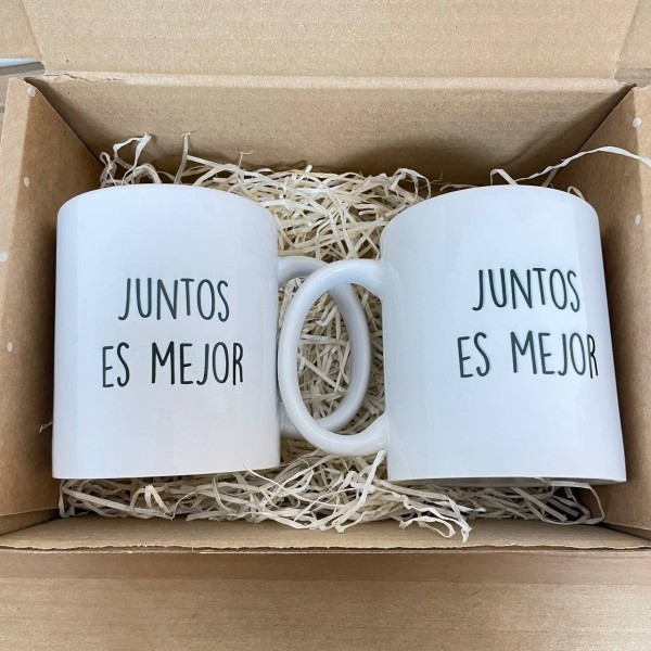 Pack tazas "Juntos es mejor"