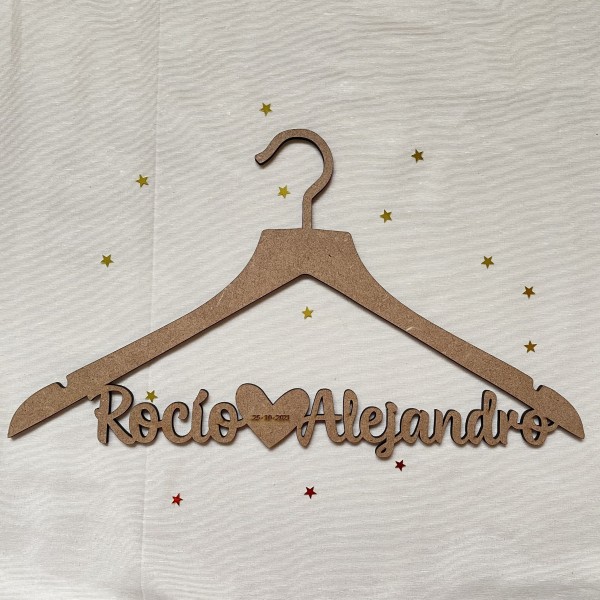 Percha para bodas única