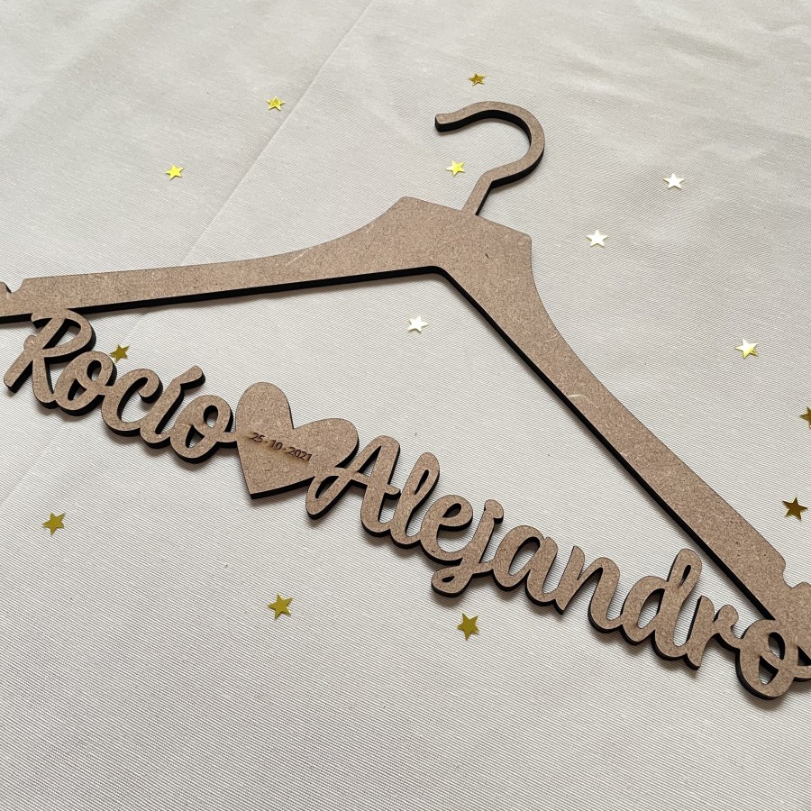 Percha para bodas única