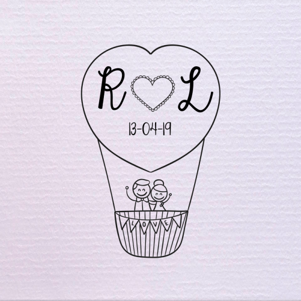 Sello de boda globo 29,90 €