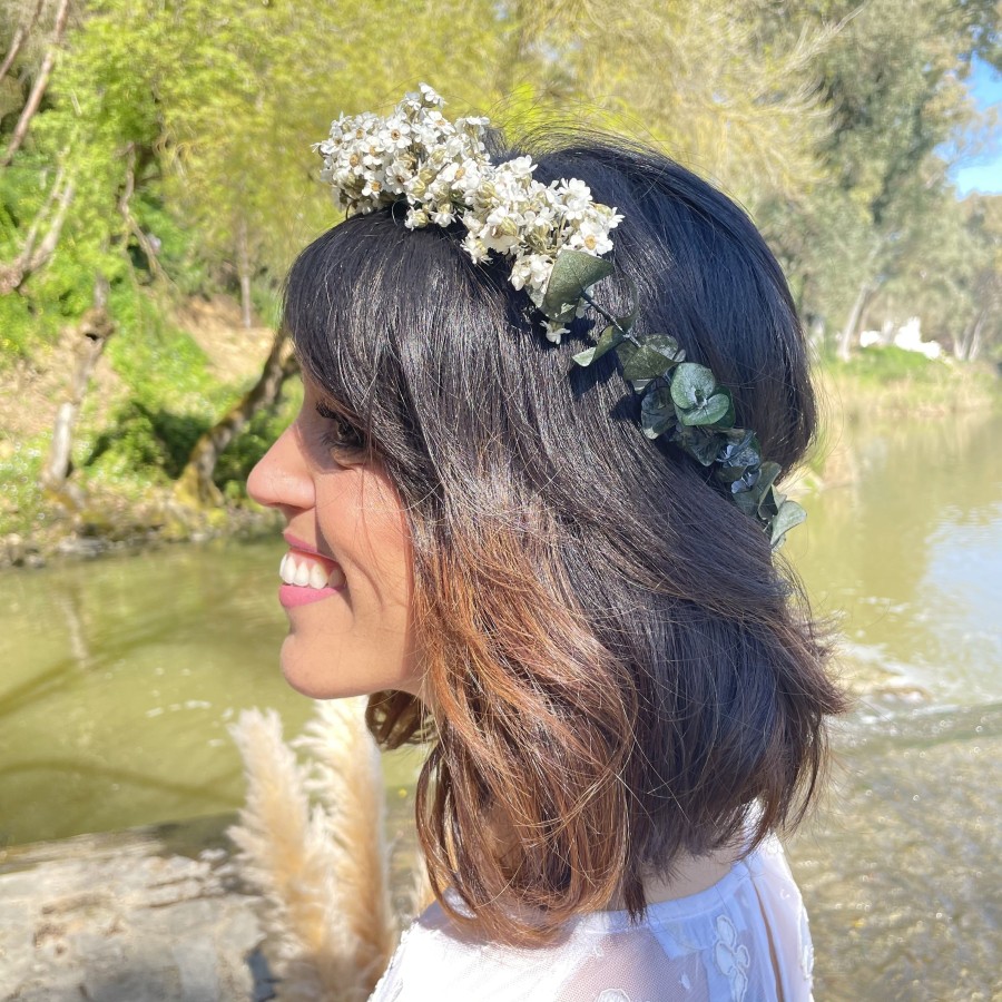 Corona Novia Oxodia y Eucalipto