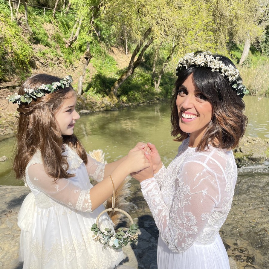 Corona Novia Oxodia y Eucalipto