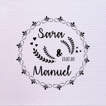 Sello de boda infinito 29,90 €