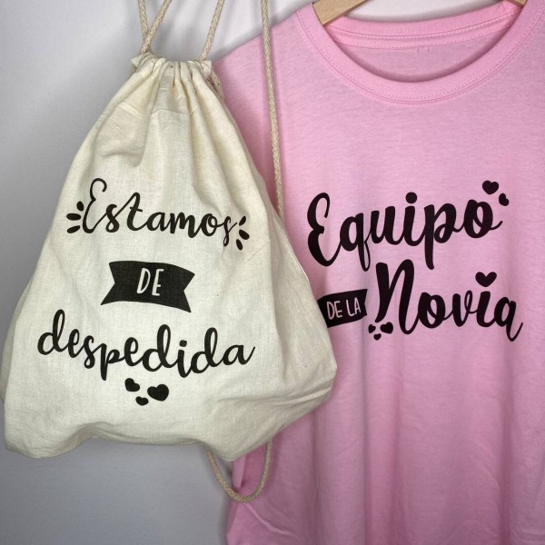 Pack despedida Equipo Camiseta + Bolsa