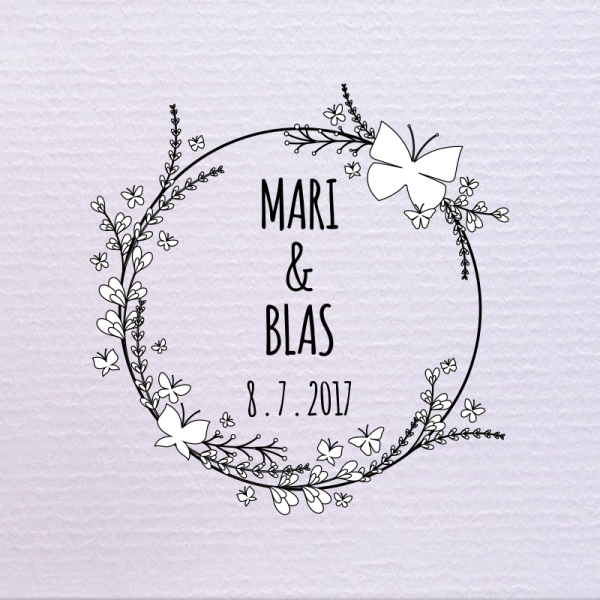 Sello de boda Mariposa 29,90 €