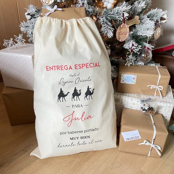 Saco navidad personalizado