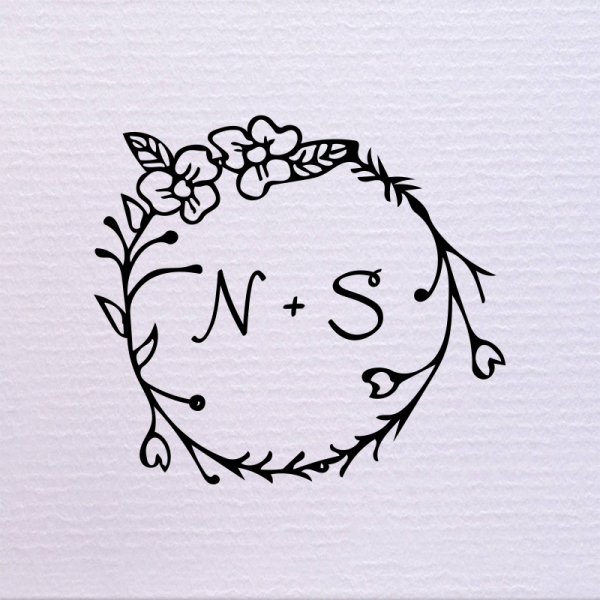 Sello de boda orquidea 29,90 €