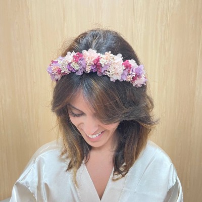 Diadema de flores Violeta 2