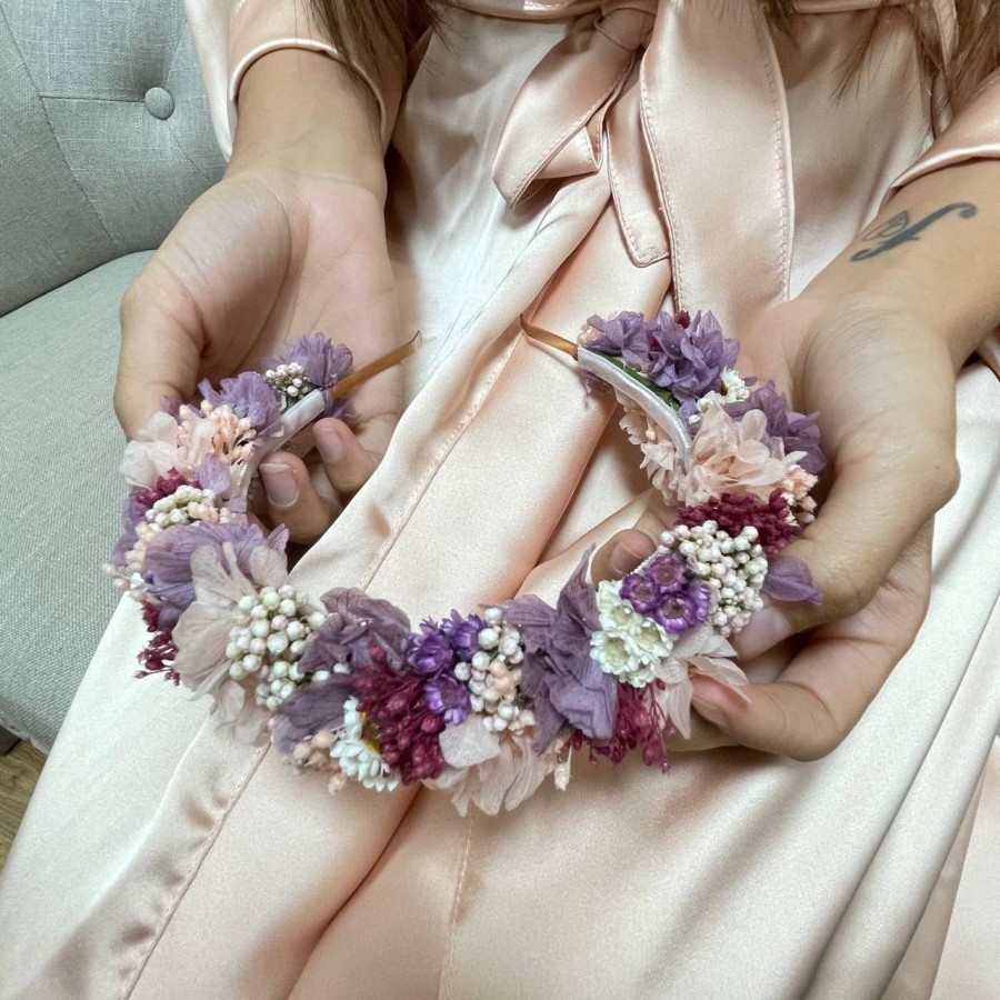 Diadema de flores Violeta