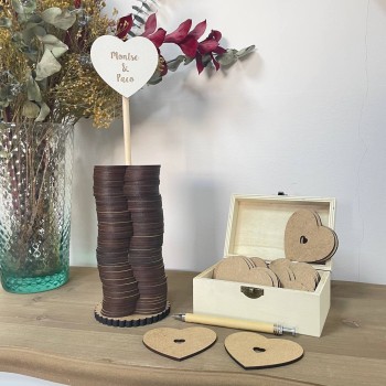 Libro de firma corazones