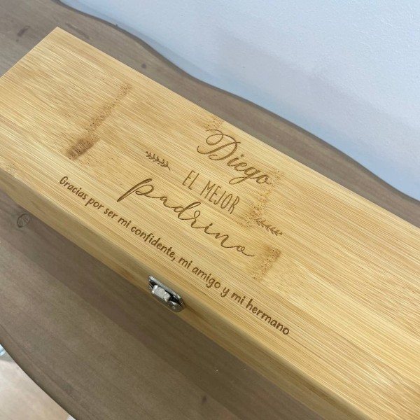 Caja de vino personalizada