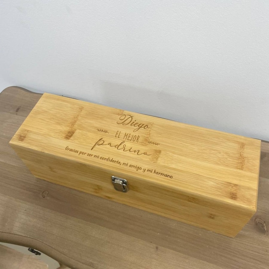 Caja de vino personalizada