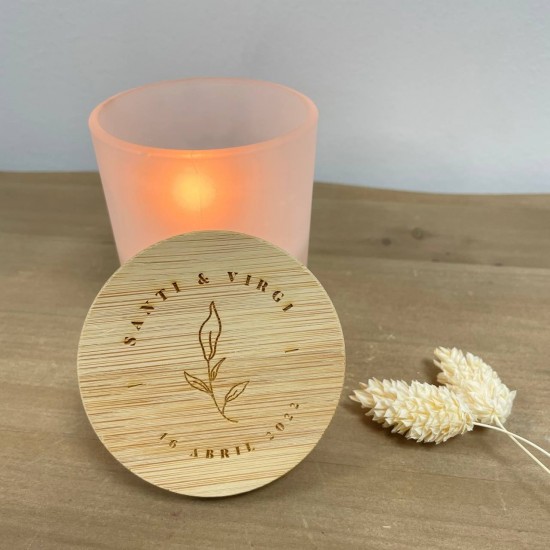 Vela aromática boda