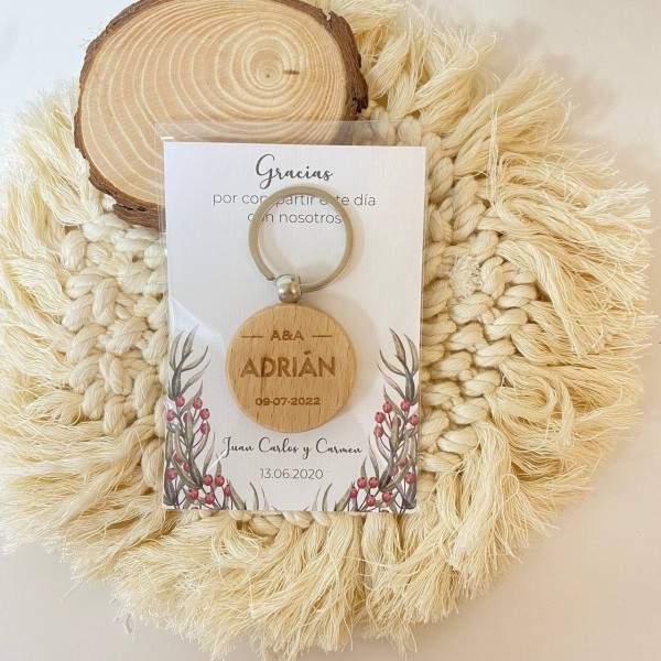 Tarjeta detalle boda Campanilla