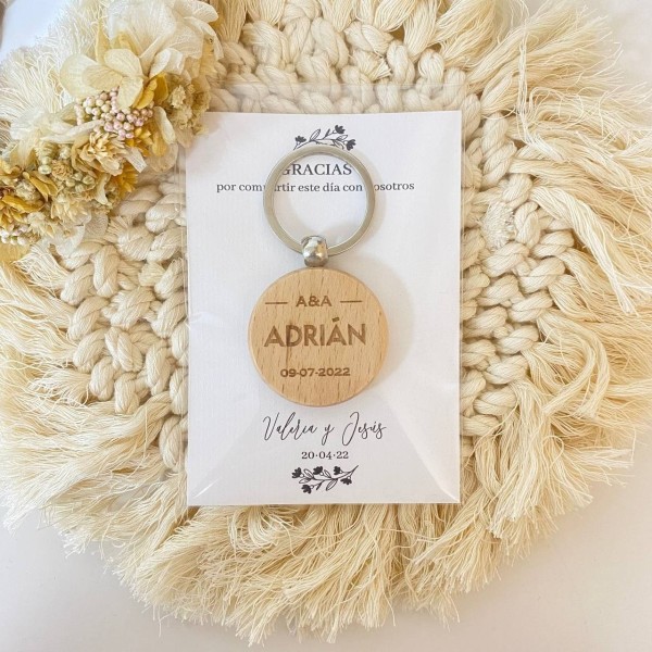 Tarjeta detalle boda Minimal