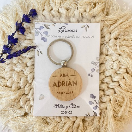Tarjeta detalle boda Natura