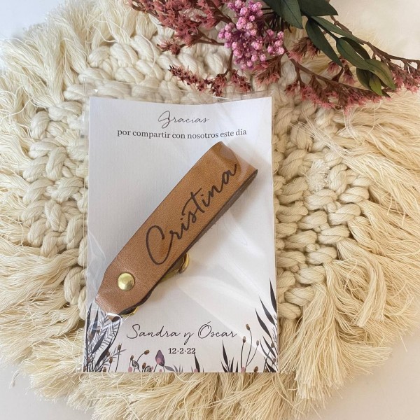 Tarjeta detalle boda Silvestre