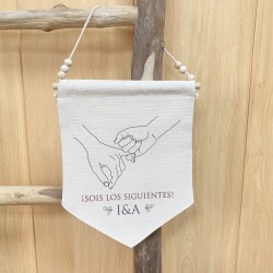 Banderín para boda Line Art 2