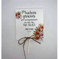 Tarjeta Agradecimiento piruleta 0,50 €