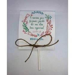 Tarjeta Agradecimiento piruleta 0,50 €
