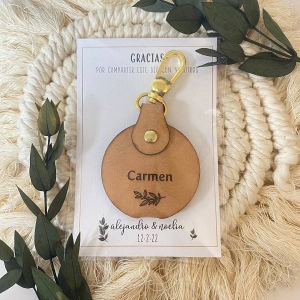 Tarjeta detalle boda Olivo