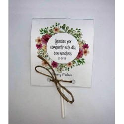 Tarjeta Agradecimiento piruleta 0,50 €