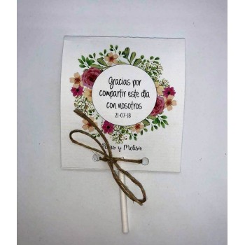 Tarjeta Agradecimiento piruleta 0,50 €