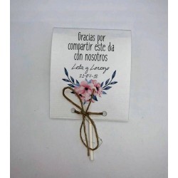Tarjeta Agradecimiento piruleta 0,50 €