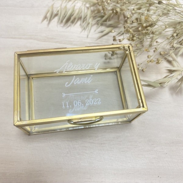 Porta Alianzas cristal