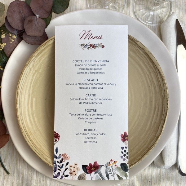 Minuta de boda Lagurus