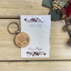 Tarjeta detalle boda Lagurus 2