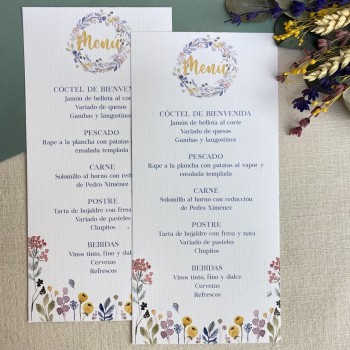 Minuta de boda Abril