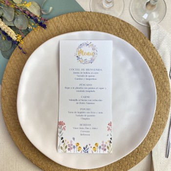 Minuta de boda Abril