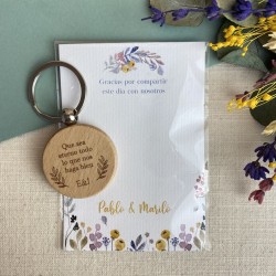 Tarjeta detalle boda Abril 2