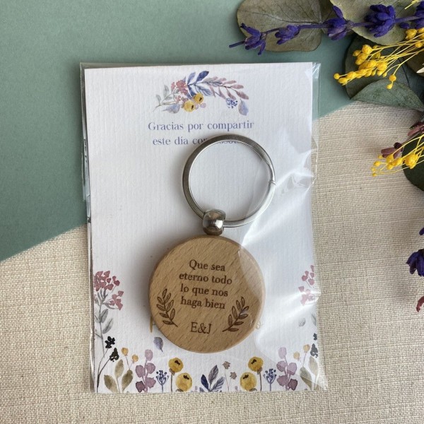 Tarjeta detalle boda Abril