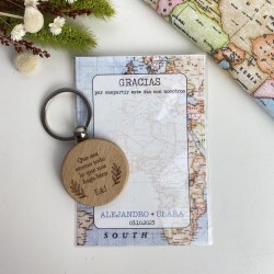 Tarjeta detalle boda Viajera 2