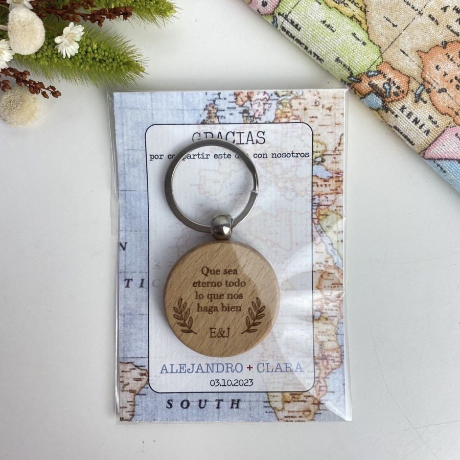 Tarjeta detalle boda Viajera