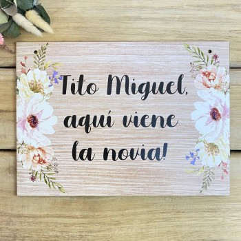 Cartel Personalizado boda