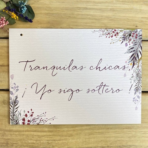 Cartel personalizado boda