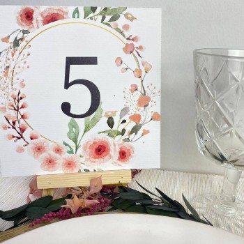 Mesero de boda Peach